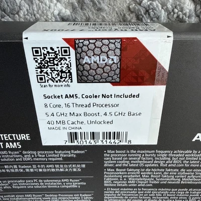 Ryzen 7 7700X listing on ebay