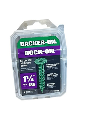 #ad #9 x 1 1 4 in. Star Drive Cement Board Screws 185 Pack Rock On Backer On $13.25