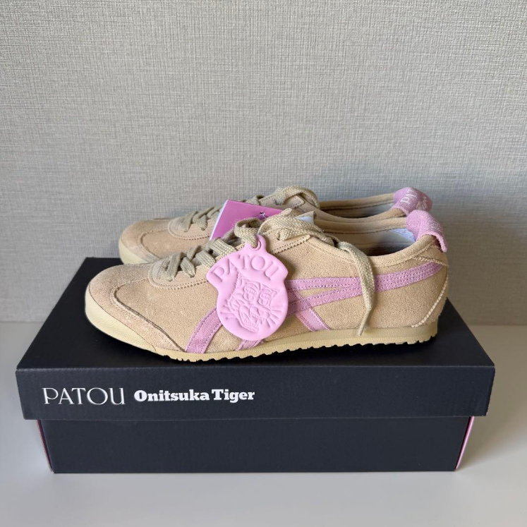 Onitsuka Tiger × PATOU Mexico66 ベージュ Patou x Onitsuka Tiger Mexico 66 Sneakers Beige Pink 24cm US7