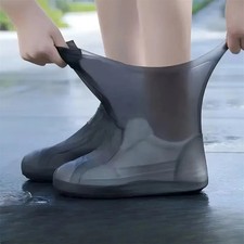 1 Pair Rubber Rain Boot Overshoes For Outdoor Use, Silicone Waterproof Shoe Cove