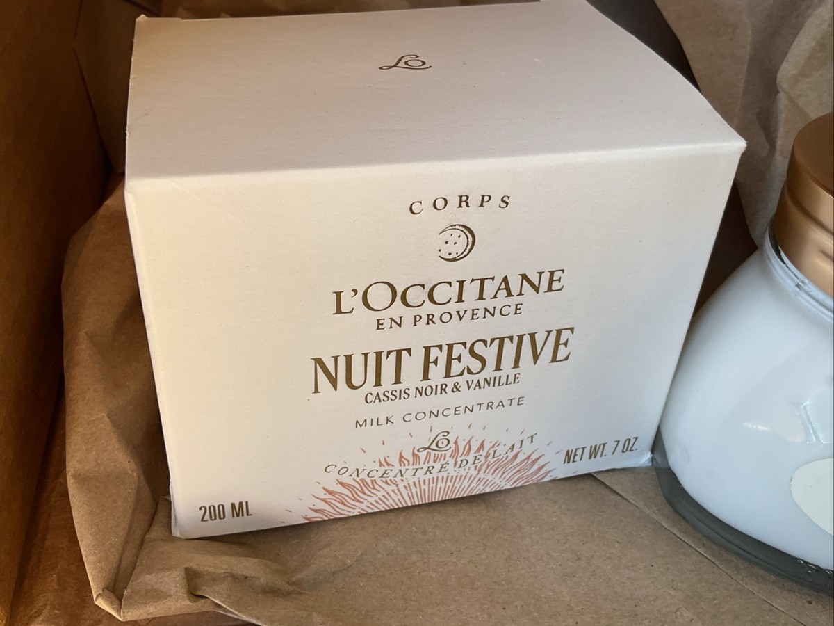 L'Occitane Nuit Festive Milk Concentrate Cassis Noir And Vanilla