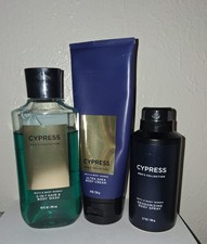 Bath and Body Works CYPRESS Men's Collection Body Wash, Body Cream,  Body Spray
