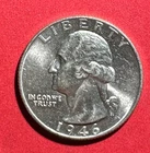 1946 Choice Uncirculated US Washington SILVER Quarter! Philadelphia Mint! Coin!