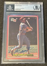 1983 Donruss Action All-Stars Jumbo Signed Card MIKE SCHMIDT Beckett BAS