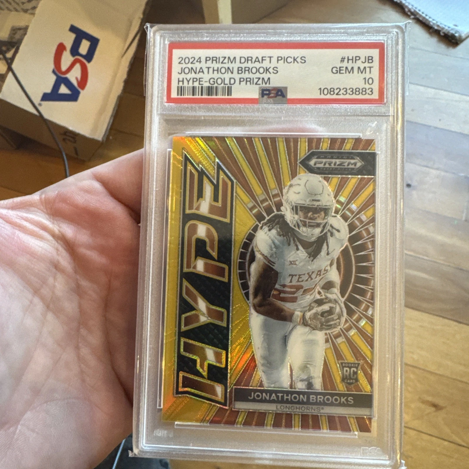 Jonathon Brooks Panini Prizm Draft Picks Hype #HPJB Gold