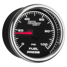 Glowshift 2-58 Racing 100 Psi Fuel Pressure Gauge Kit With Electronic Sensor