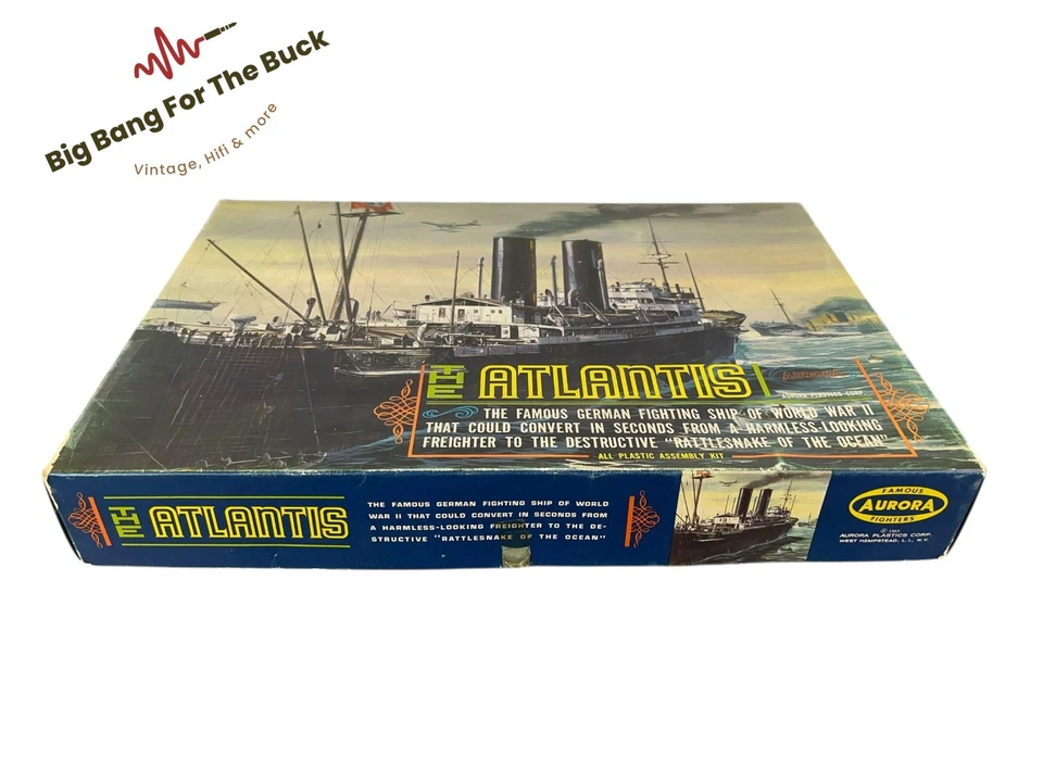 The Atlantis Famous Aurora Fighters Kit No 710 (1963) Vintage Modellbausatz OVP - Bild 3 von 4
