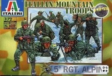 1/72 Scale Italian Alpini Mountain Troops 48 Set WWII Historic Model