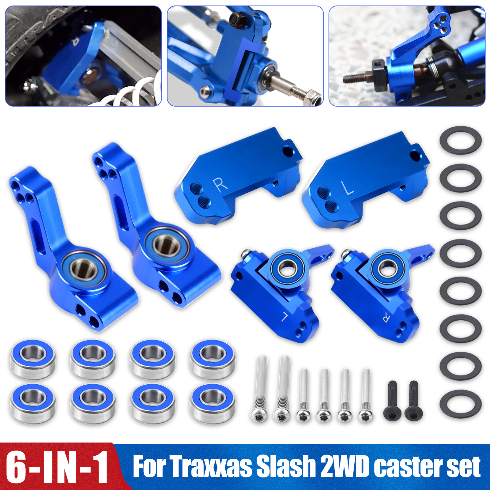 Riers Kit For 1/10 Traxxas 2wd Slash Rc Car
