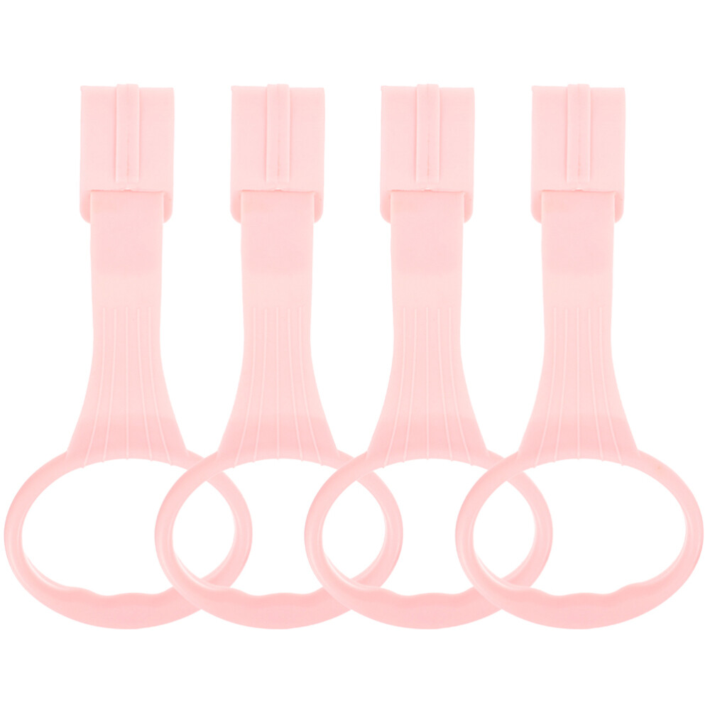 4 Pcs Pull up Rings for Baby Children's Bed Infant Crib Stand Newborn Travel-image