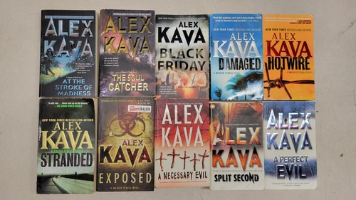 Lot of 10 Maggie O’Dell Mystery Novels by Alex Kava Paperback Books
