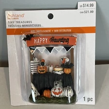 Ashland Halloween Tiny Treasures Happy Haunting Booth Accessory 2021 Village Fig