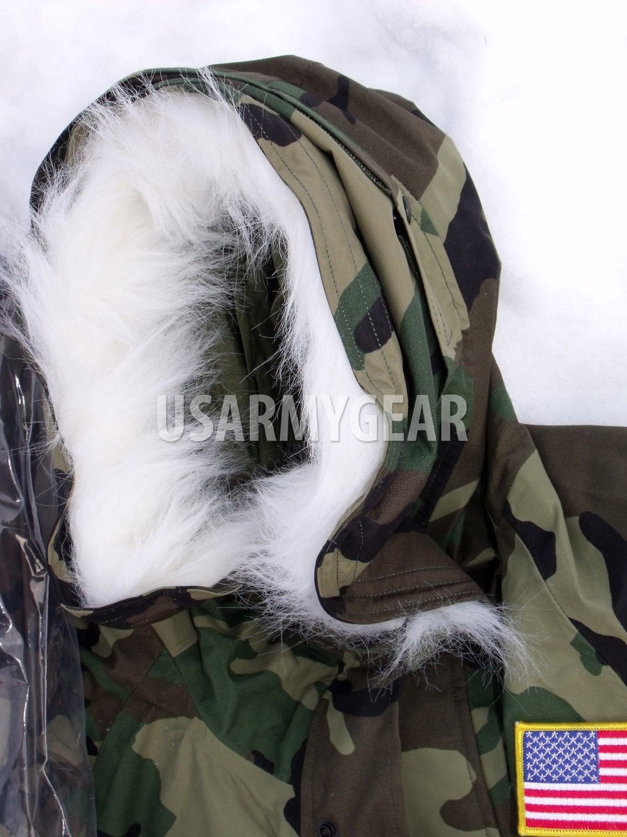 Fur Ruff Attachment for Hood of Cold Weather ECWCS Woodland
