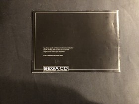 sega CD console system instruction manual insert Only