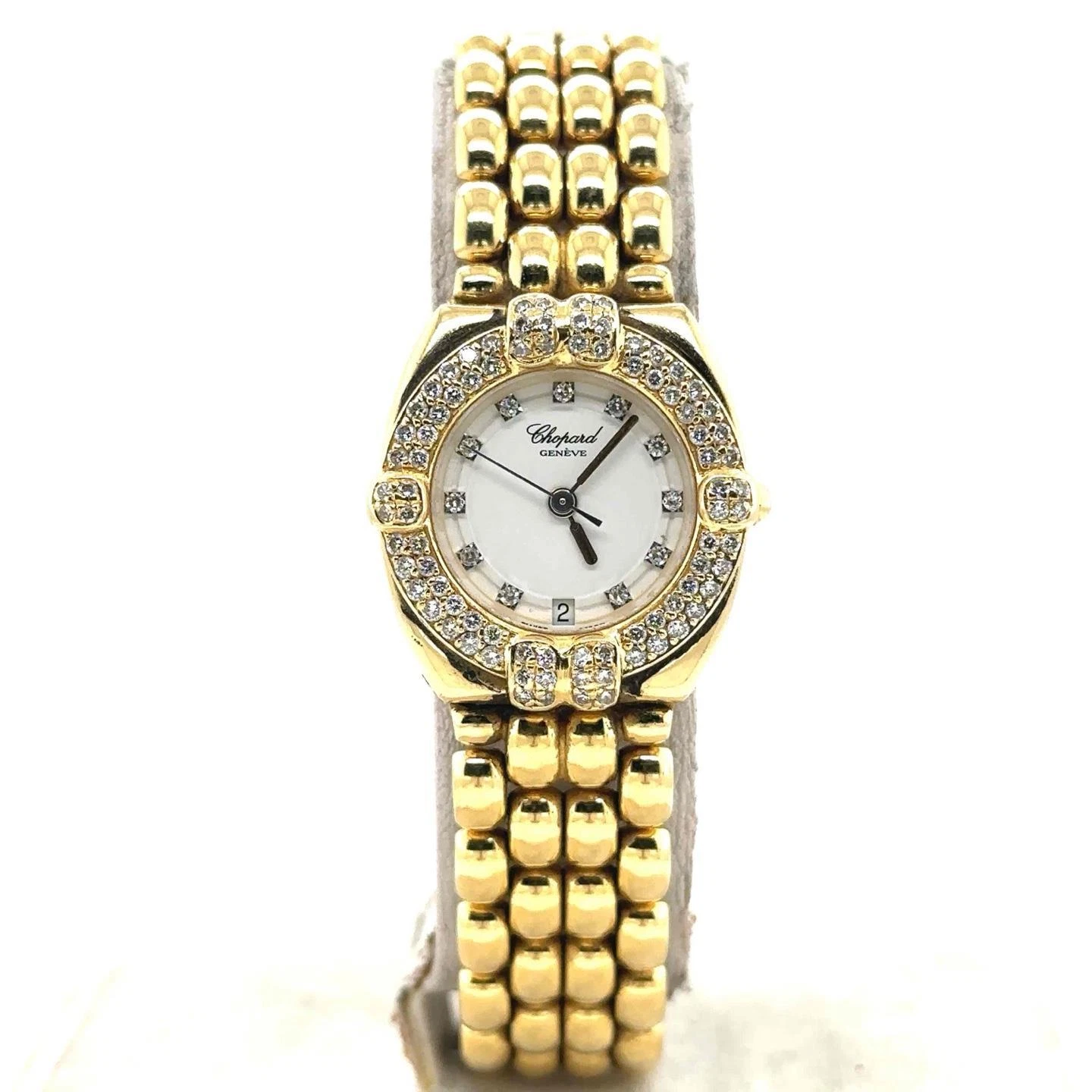 Chopard — Chopard Gstaad Vintage Quartz 26mm 18k Yellow Gold Diamond Dial/Bezel 32/5120-11
