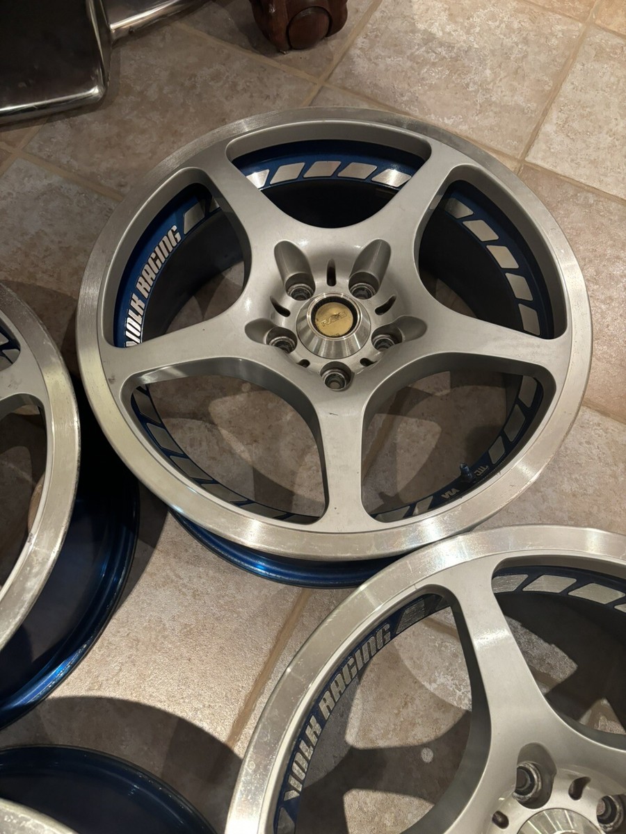 Rare 18” Volk F-Zero Challenge -Blue - 5x114.3 Rx7 Supra 180sx