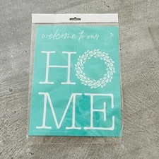 CHALK COUTURE B SIZE 8.5X11 RETIRED transfer Welcome To our Home Reusable