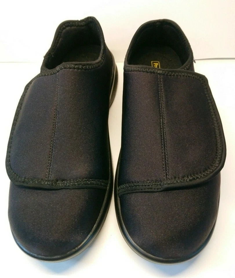 Zapatilla de pie Propet Cush N para hombre TALLA 10 M NEGRA ¡EXCELENTE! Foto 3 de 4