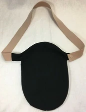 Fastomy Black Ostomy Pouch Cover Convatec & Hollister w/ Belt - 42" Waist