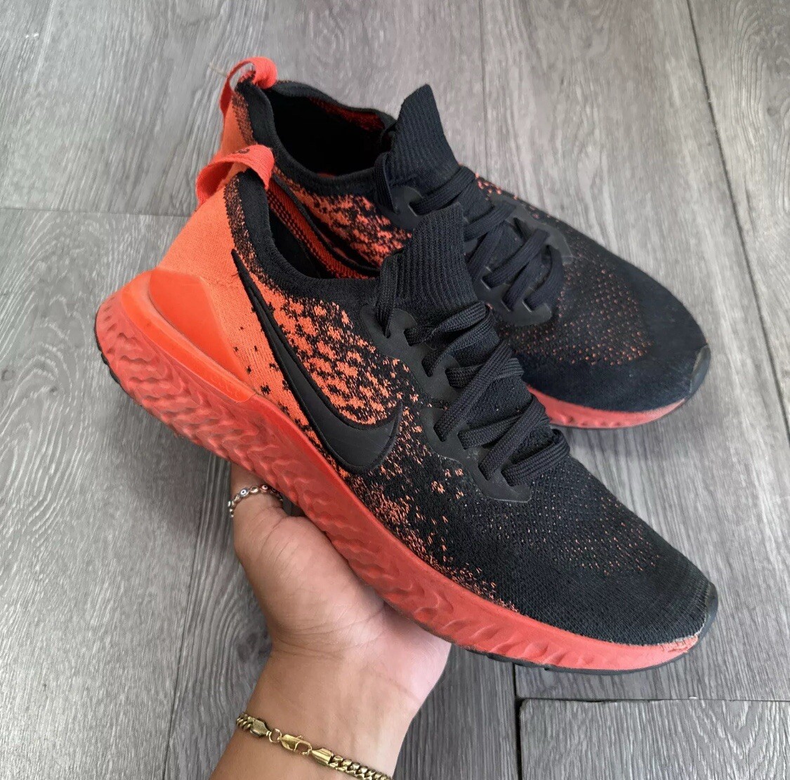 Nike Mens Epic React Flyknit 2 \'Black Infrared\' BQ8928-008 Running Shoes Size 10 Epic React Flyknit 2  main image 3