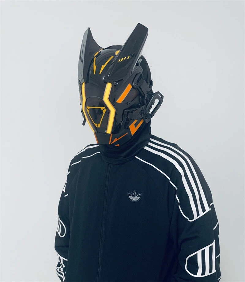 Cyberpunk Mask Cosplay Helmet Directing tools Dance Props Toys Halloween Gifts - Image 2 of 4
