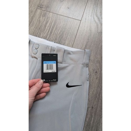 New Nike Girls Grey Softball Cropped Pants Size Medium MSRP $35 - Picture 2 of 6