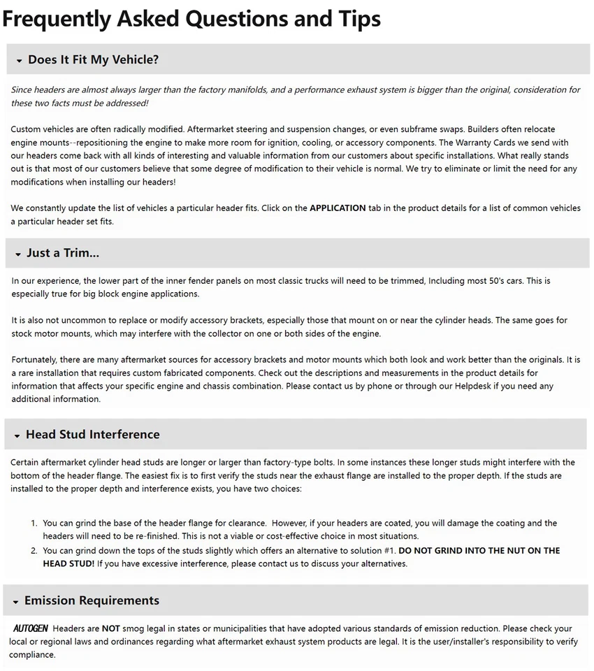 Cabezales de escape de rendimiento de acero inoxidable CID para Ford Mercury L6 144/170/200/250 Foto 2 de 4