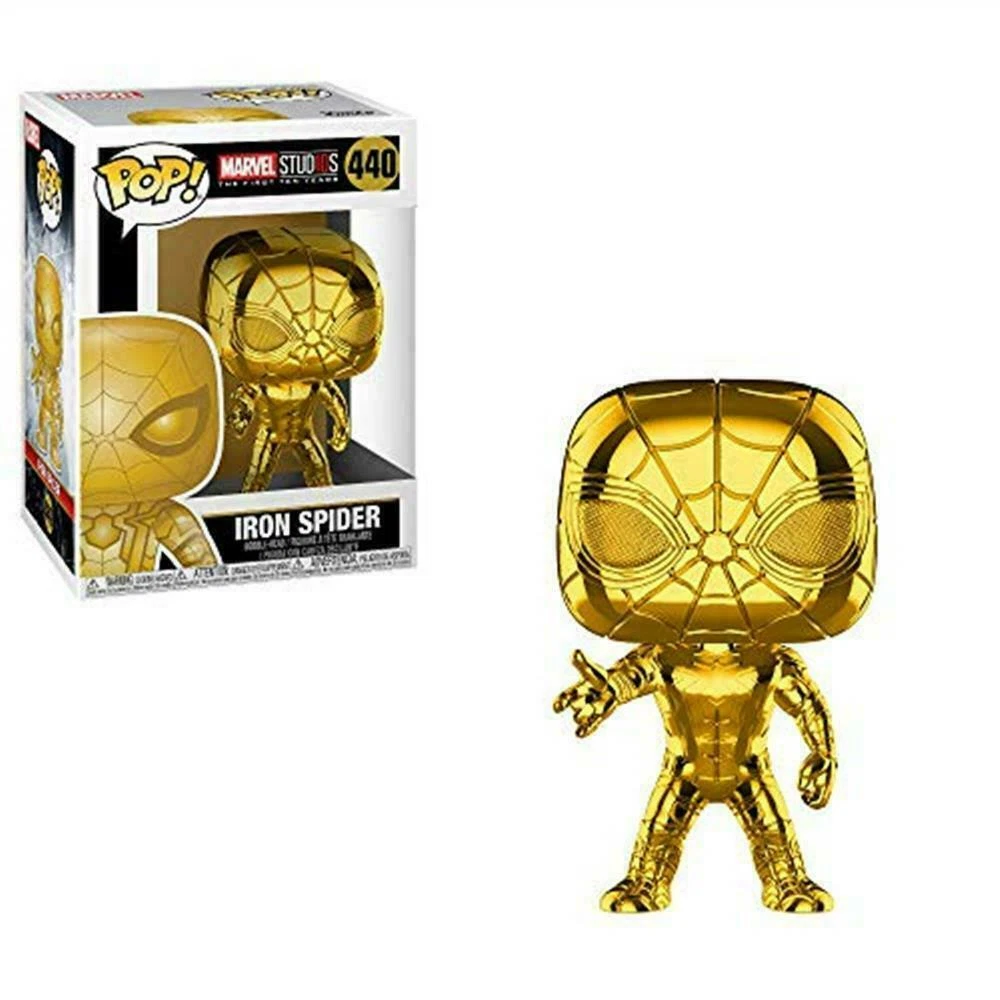 First Ten Years Pop Funko Iron Spider Gold Chrome Vinyl Marvel Figure 440