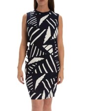 Ralph Lauren Women's Dress Pattern Navy Mini Business Office Careerwear Brunch 