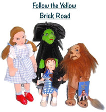 Wizard of Oz Soft Body Dolls Lot