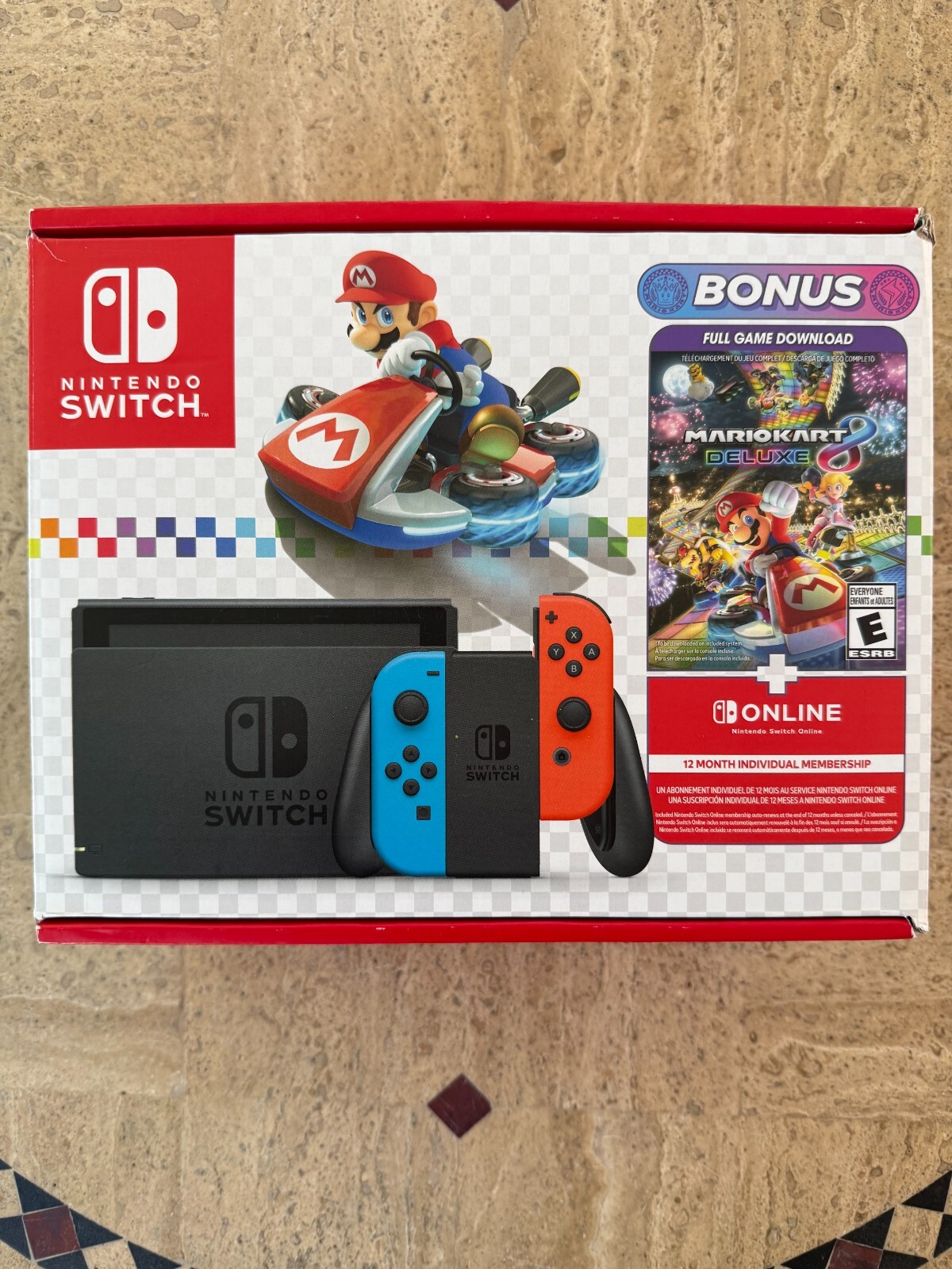Nintendo Switch Gaming Console: Mario Kart Deluxe Holiday