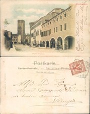 MONTAGNANA 1903,SPLENDIDA ANIMAZIONE DEL 900 ITALIANO  SU PORTA PADOVA -65390