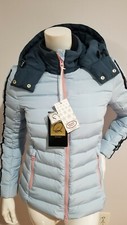 New Rossignol Wallpaper Carolina Colorblock Quilted Jacket W/detachable Hood. S