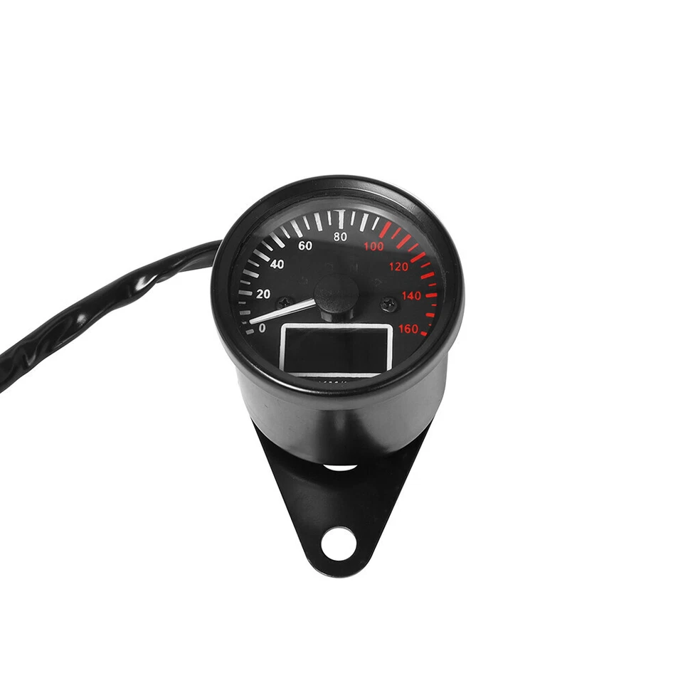 12V Motorcycle Retro Digital Speed Meter Odometer Tachometer Gauge Motorcycle - Image 4 of 4