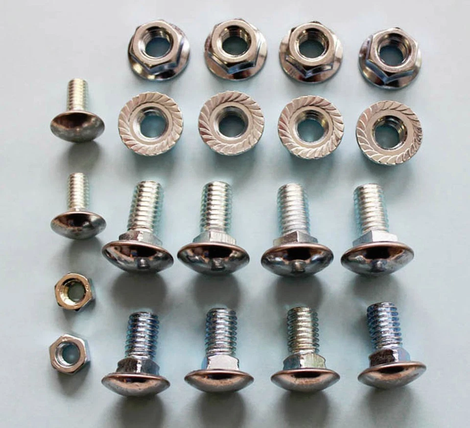 NUEVO 1965 - 1966 FORD Mustang cromo parachoques delantero y trasero kit con juego de pernos de lujo Foto 4 de 4