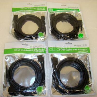 UGREEN X000PA60R9 6FT HDMI Cable With Ethernet New Sealed Lot of 4