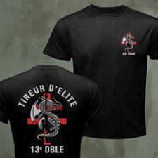 FFL French Legion Etrangere Tireur D'elite 13e DBLE Sniper Army Logo T-shirt