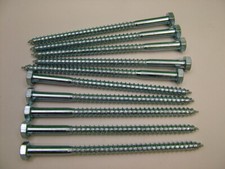 Hexagon head wood screw coach screw M8 x140mm Pack of 10, big quantity discounts