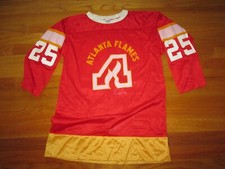 ATLANTA FLAMES Vtg 70s 80s Champion Blue Bar Jersey motocross Joe Nieuwendyk USA