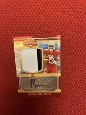 Michael Wilson Rookie Patch Auto 56/75 Beautiful Rare Card 