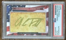 OUTSTANDING AMERICANS TRADING CARD GENERAL COLIN POWELL SIGNED AUTOGRAPH PSA DNA