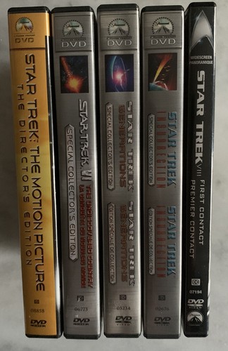 Star Trek Movie DVD Lot: Undiscovered Country, Generations, Insurrection, 1st Co - Picture 2 of 12