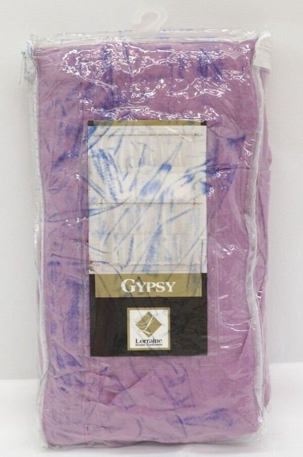 Lorraine Home Fashions Gypsy Lavender Ruffled Tier Curtains 60" x 24"    TF