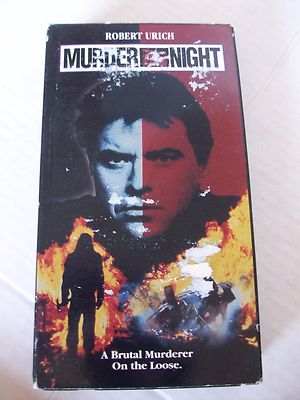MURDER BY NIGHT ROBERT URICH,  KAY LENZ GOODTIMES VHS 1989/1996 OOP