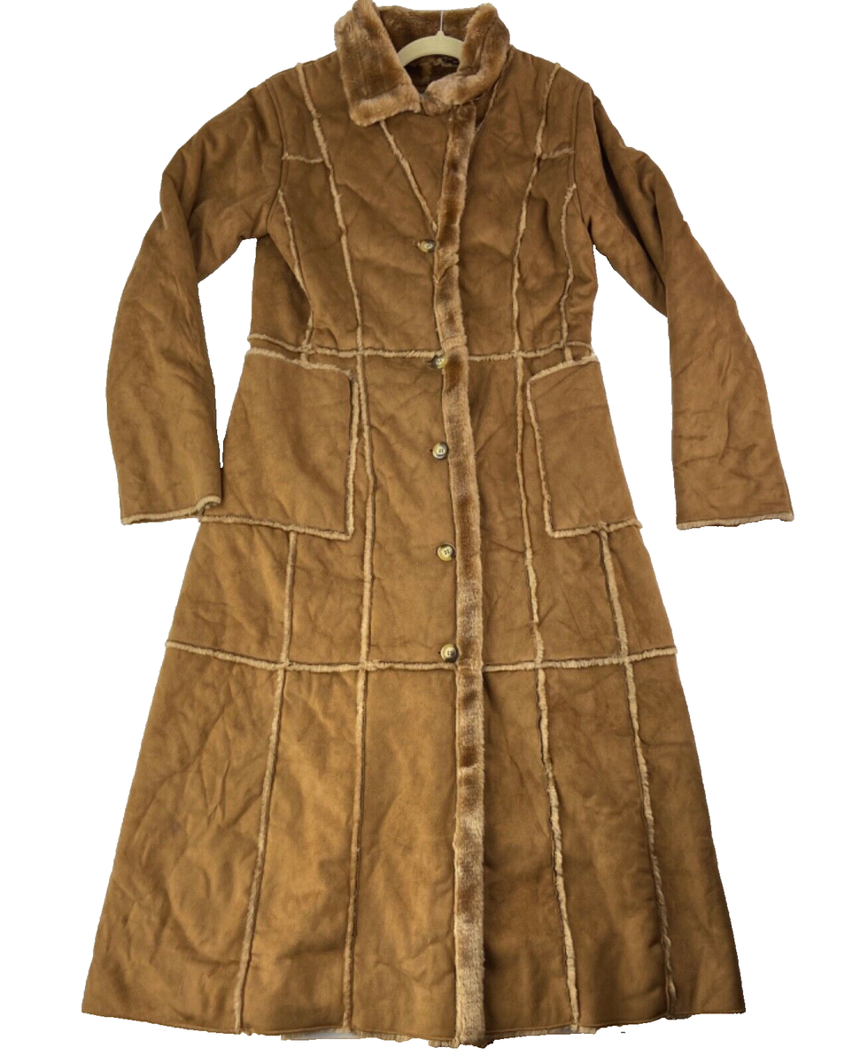 Maxi Coat Teddy Camel Coat Camel Longline Teddy Coat Gini London