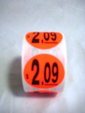 1000 1.5 Round Bright Red 2.09 Price Point Retail Labels Stickers 2-500ct Rolls