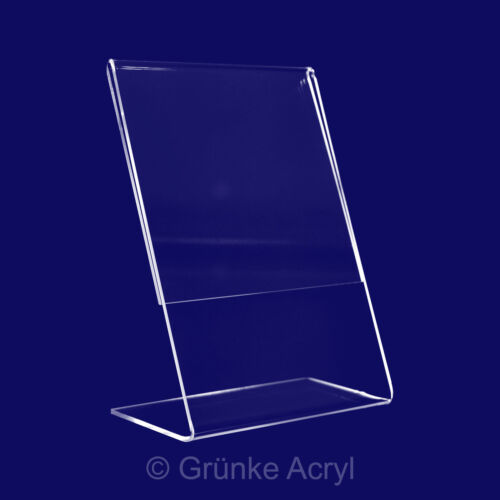 L Aufsteller - Acryl Prospekt Ständer Display in A3 A4 A5 A6 A7 Preisaufsteller - Bild 1 von 3