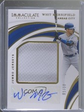 2019 Panini Immaculate Jumbo Jerseys 1/10 Whit Merrifield #JJ-WM Auto 6fs
