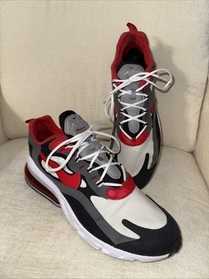 MENS NIKE C13866-002 AIR MAX 270 REACT BLACK IRON GREY UNIVERSITY RED USA 13