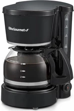 Elite Gourmet EHC-5055 Automatic 5-Cup Brew & Drip Coffee Maker with Pause N Ser